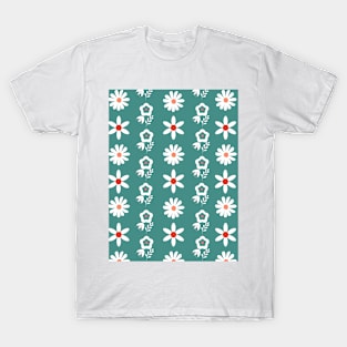 Diseño digital flores abstractas T-Shirt